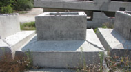 Foundations - single prefabricated foundations
