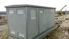 Concrete volume elements for electrical transformers and substations
