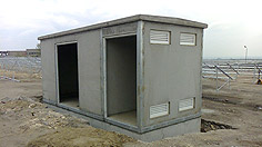 Concrete volume elements for electrical transformers and substations