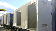 Concrete volume elements for electrical transformers and substations